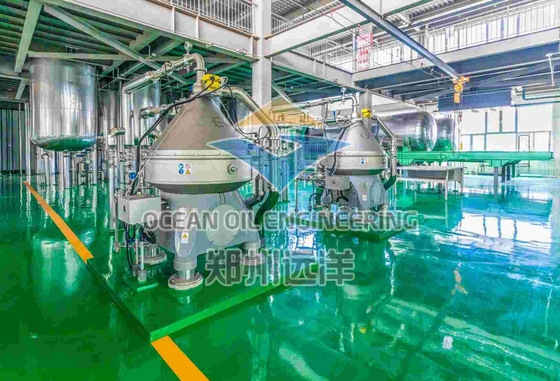 ISO9001 200-500TPD の生産能力を持つ食用油の化学精製設備