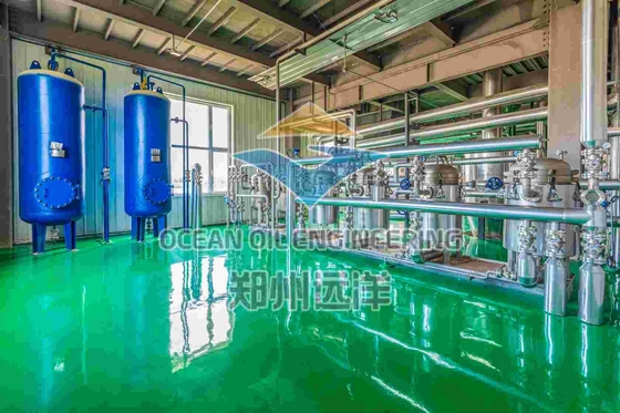 PLC制御食用油精製設備 200 - 500TPD 容量 ISO9001 認証